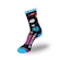 Meia Cano Alto Steigen - Unissex PRETO/AZUL CLA