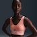 Top Nike Pro Indy Plunge Feminino LARANJA
