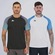 Kit 2 Camisas Kappa Burke Masculina PRETO/BRANCO