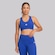 Top adidas Treino Básico Suporte Médio Feminino AZUL