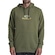 Blusão de Moletom Masculino  Hurley Canguru Retro Waves VERDE ESCURO