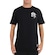 Camiseta Masculina Quiksilver Emb Three Logo PRETO