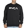 Blusão de Moletom Masculino RVCA Careca Big RVCA Crew PRETO