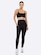 Top Feminino Manly Canelado com Ajuste nas Alças PRETO