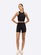 Short Feminino Manly Canelado com Bolso PRETO