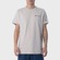 Camiseta Masculina Champion Mini Script Bordado BEGE