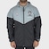 Jaqueta Corta Vento Masculina New Era Brooklyn Nets Club House PRETO/CINZA