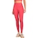 Legging Alto Giro Recortes Feminina VERMELHO