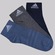 Kit 3 Pares de Meia Cano Baixo adidas Finas Unissex AZUL