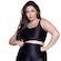 Top Fitness Plus Size New Zig 3D Vekyo com Bojo Removível PRETO