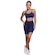Conjunto Top Alça Fina e Bermudinha Suplex Vekyo AZUL ESCURO