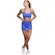 Conjunto Top Alça Fina sem Bojo e Short Suplex Vekyo Feminino AZUL