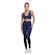 Conjunto Top bojo Costa Cruzada e Calça Suplex Vekyo Feminino AZUL ESCURO