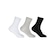 Kit 3 pares Meia Hoahi Casual Longo BRANCO/PRETO