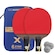 Kit deTênis Mesa Hueson Carbon 2 Raq Short 6 Estrelas 3 bolas VERMELHO