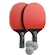 Kit Tênis Mesa Hueson Carbon-2 Raq Cabo Shorth 5 Estrelas 3 Bolas VERMELHO
