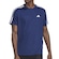 Camiseta adidas Essentials 3 Listras Masculina AZUL ESCURO