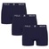 Cueca Boxer Polo Wear - 3 Unidades - Masculina AZUL