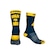 Meia de Ciclismo Cano Médio esportiva corrida ERT Caminho da Fé Unissex Tam 38-42 AZUL/AMARELO