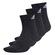 Meia Cano Médio Adidas 3 Pack Cush Ankle PRETO