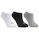 Kit 3 Meias Cano Invisível Olympikus Esportiva Atoalhada Pares Tamanho 33 ao 38 Masculina BRANCO/PRETO