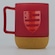 Caneca Flamengo Vidro Porta Copos Rolha VERMELHO