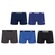 Kit 5 Cuecas Puma Boxer Sem Custura Masculina AZUL