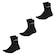 Kit 3 Pares de Meias Adidas Linear Crew Cano Alto Unissex PRETO