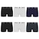 Kit 6 Cuecas Boxer Polo Wear Masculina PRETO