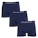 Cueca Boxer Reebok Classic - 3 Unidades - Masculina AZUL