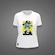 Camiseta do Santos Baleinha e Baleião Zé Carretilha Feminina BRANCO