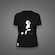 Camiseta do Santos Estilo Rei  Estampa Grande Zè Carretilha Feminina PRETO