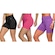Shorts Selene Sem Costura - 3 Unidades - Feminino PRETO