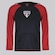 Camisa do São Paulo Manga Longa Laçado Infantil PRETO