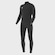 Long John Vissla Seven Seas Comp 3/2 Chest Zip Black Masculina PRETO