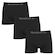 Cueca Boxer Reebok Classic - 3 Unidades - Masculina PRETO