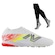 Kit Chuteira de Society Adulto New Balance Furon Team V8 + Meião BRANCO/VERMELHO