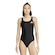 Maiô Feminino adidas V-Back PRETO/BRANCO
