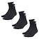 Meia Cano Médio adidas Ankle Cushioned - 3 Pares - Unissex PRETO