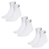 Meia Cano Médio adidas Ankle Cushioned - 3 Pares - Unissex BRANCO