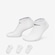 Meia Cano Curto Nike Performance Lightweight - 3 pares - Unissex BRANCO