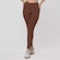 Calça Legging Fitness Textura Canelado Poliamida Feminina MARROM