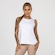 Camiseta Fitness Larginha Altura Média Feminina BRANCO