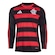 Camisa Manga Longa do Flamengo I 25/26 adidas Masculina VERMELHO