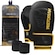 Luva de Boxe/Muay Thai First FX2 + Bandagem Extra PRETO/AMARELO