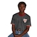 Camiseta Masculina Braziline São Paulo Mistura CINZA/VERMELHO