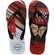Chinelo Havaianas Top Times Flamengo Masculino PRETO/VERMELHO