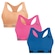 Top Puma Nadador sem Costura - 3 Unidades - Feminino AZUL