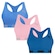 Top Puma Nadador sem Costura - 3 Unidades - Feminino AZUL
