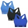 Top Puma Nadador sem Costura - 3 Unidades - Feminino AZUL